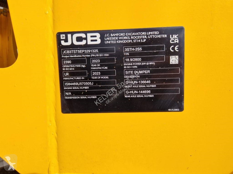 Sklápěčka JCB 3T-2 * next gen * 2023 * 476 hrs...