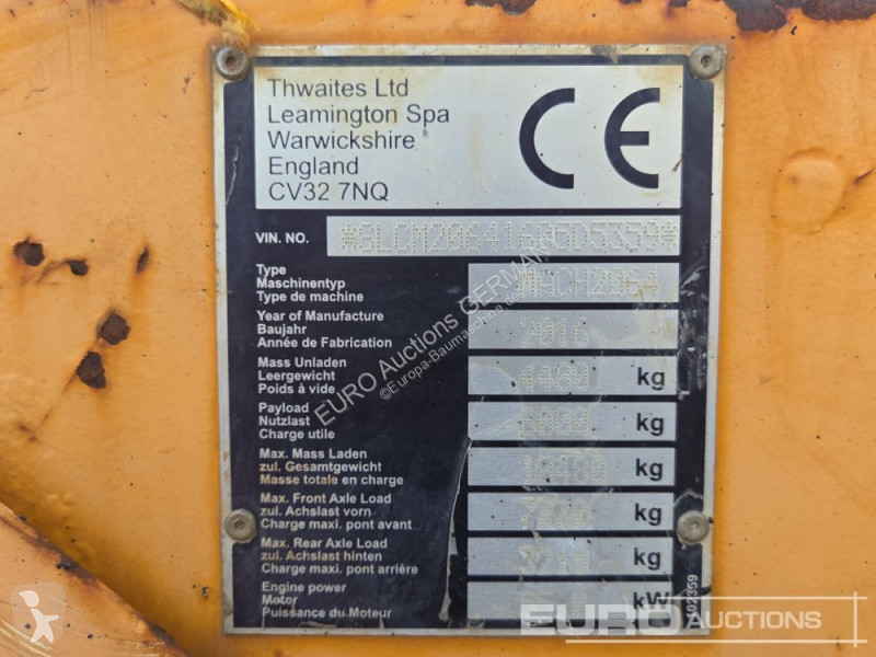 Dumper Thwaites 6 Ton