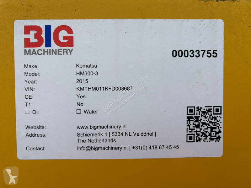 Højsidet godsvogn Komatsu HM300-3