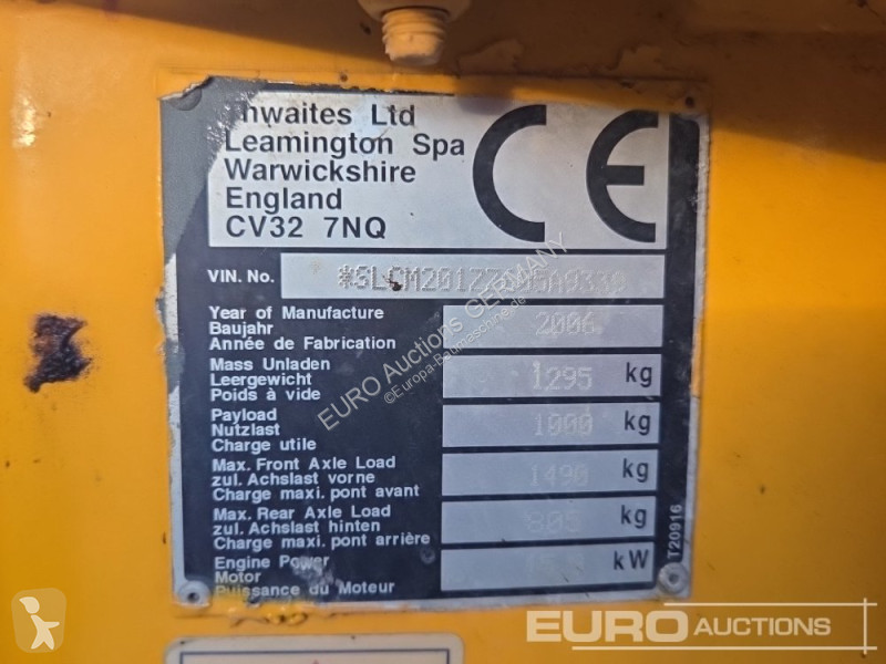 Tippvagn Thwaites 1 Ton