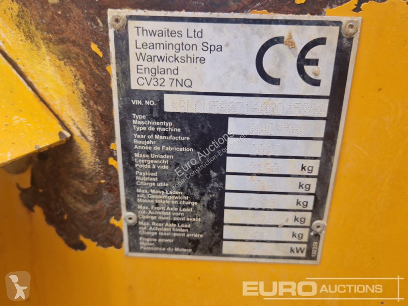 عربة قلابة Thwaites 3 Ton Swivel Skip