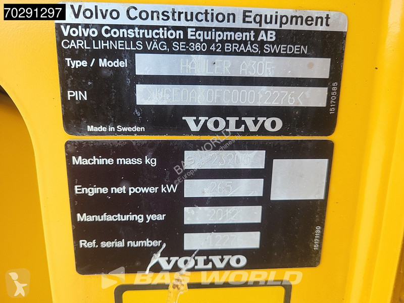 Dumper Volvo A30