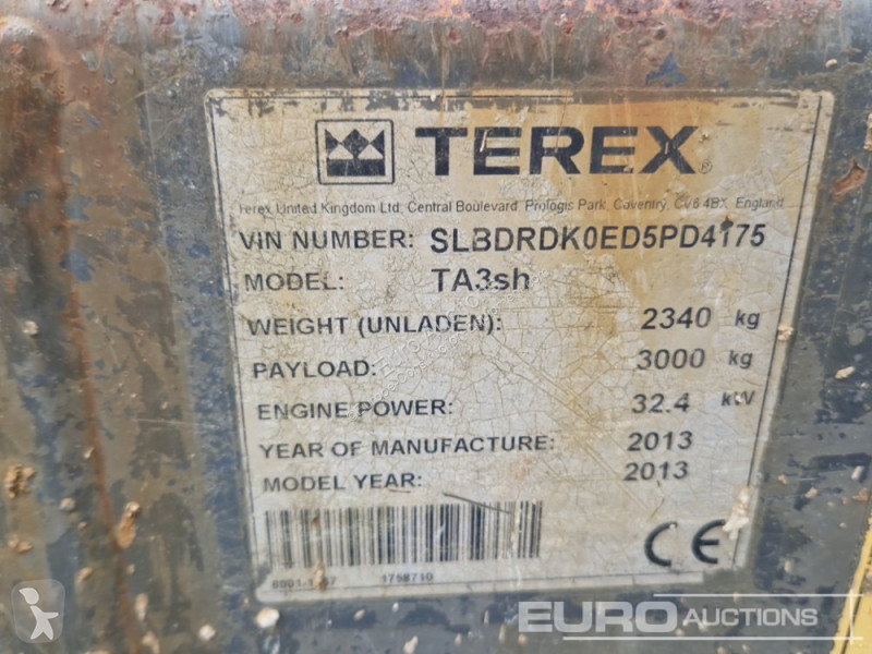 Højsidet godsvogn Terex TA3SH