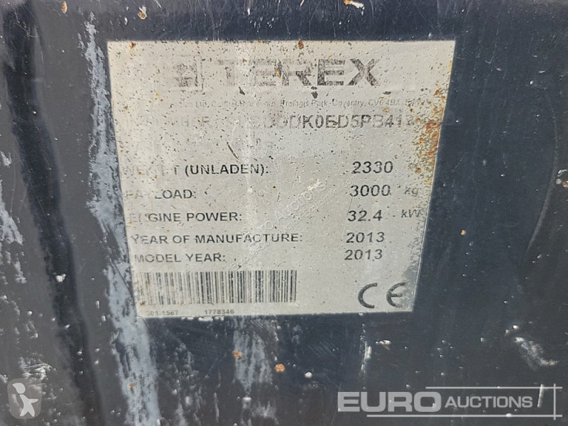 Højsidet godsvogn Terex TA3S