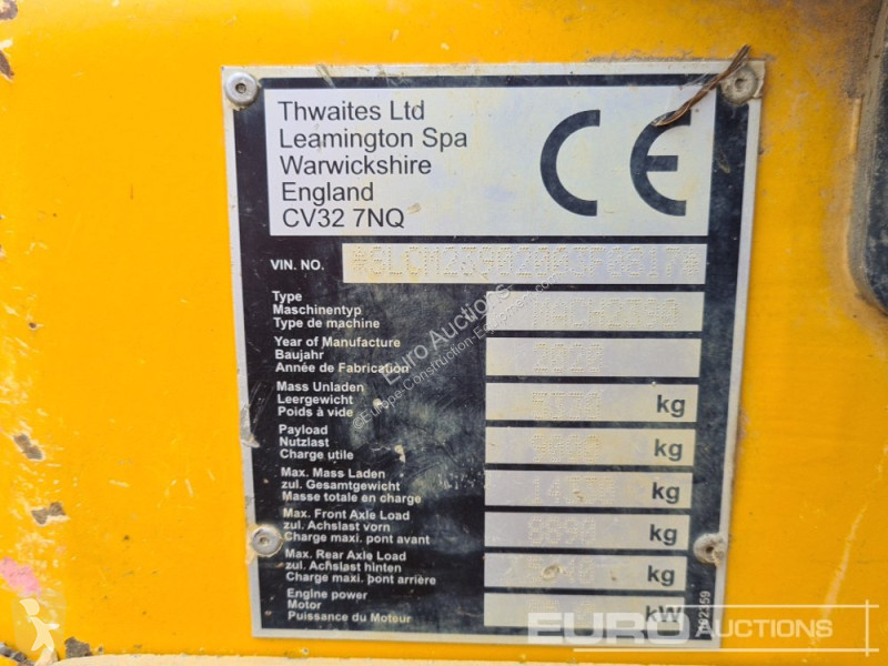 Basculantă Thwaites 9 Ton