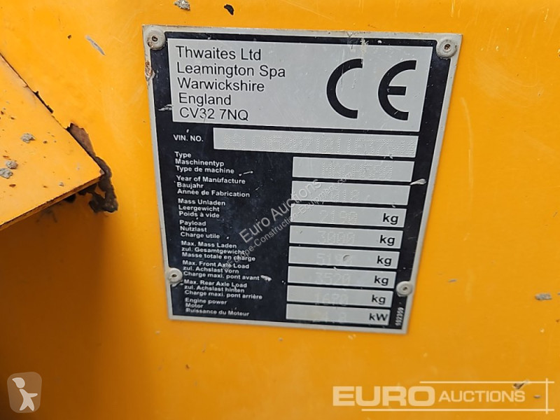 Basculantă Thwaites 3 Ton Swivel Skip