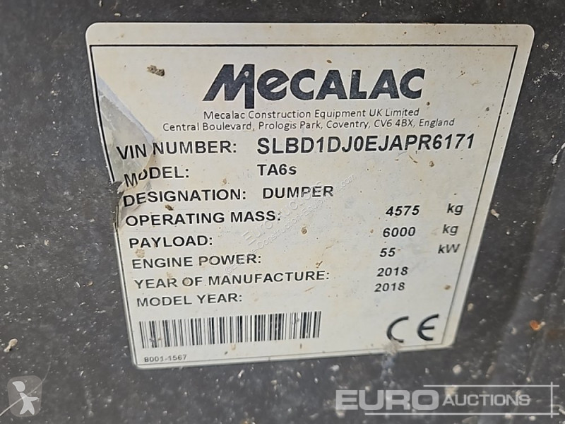 Sklápěčka Mecalac TA6S