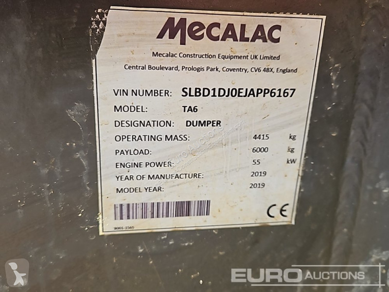 Sklápěčka Mecalac TA6