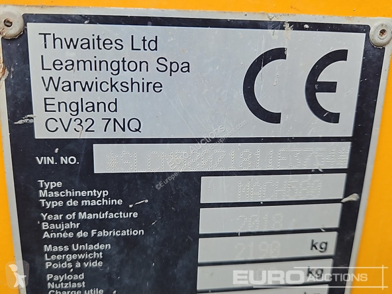 Basculantă Thwaites 3 Ton Swivel Skip