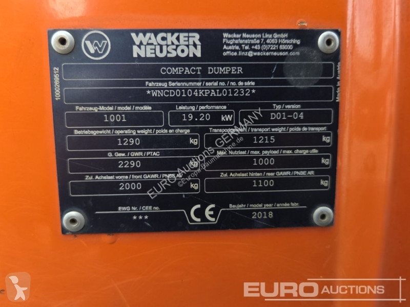 Dumper Wacker Neuson