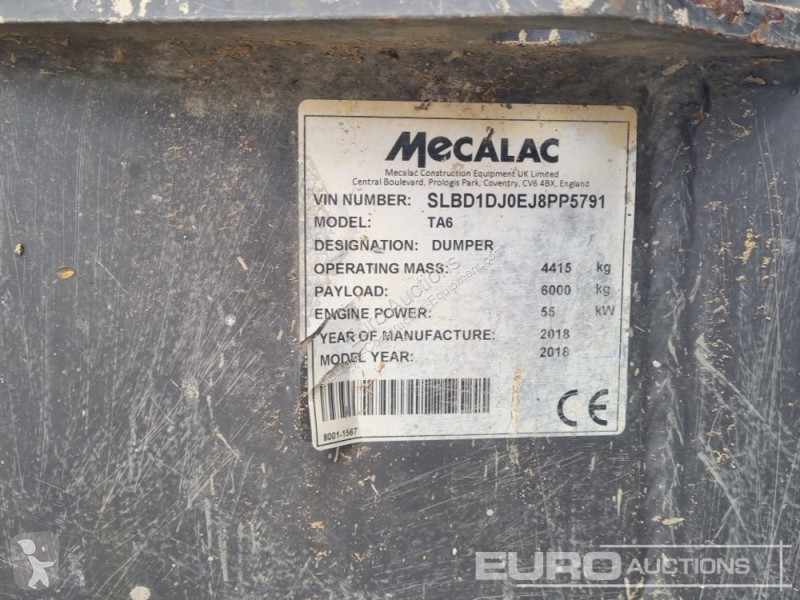 Sklápěčka Mecalac TA6