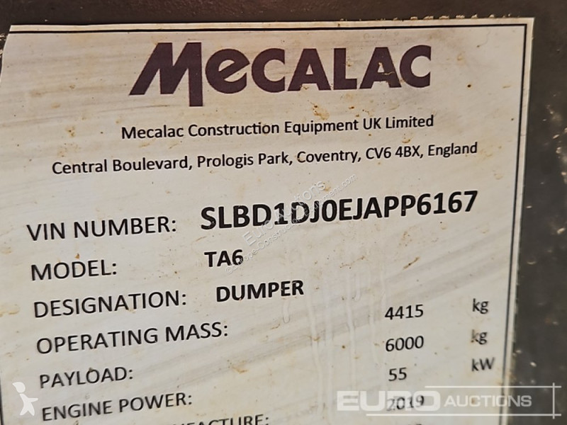 Sklápěčka Mecalac TA6