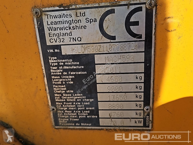 Basculantă Thwaites 9 Ton