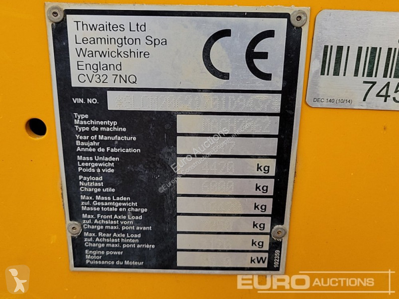 Basculantă Thwaites 6 Ton