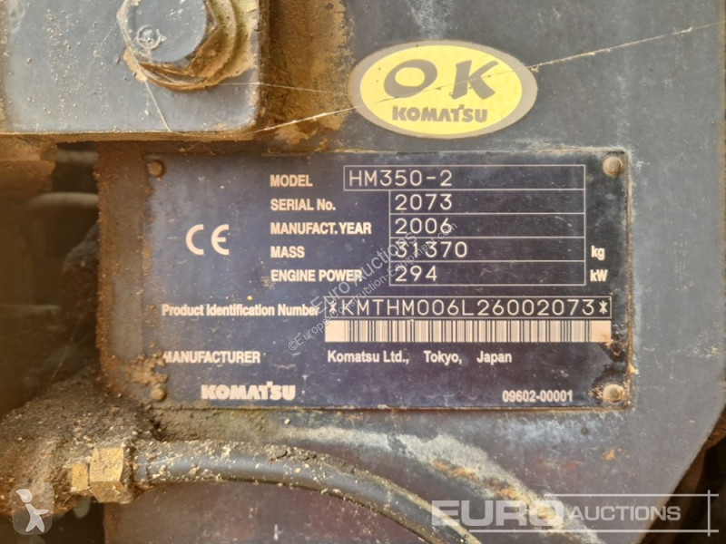 Sklápěčka Komatsu HM350-2