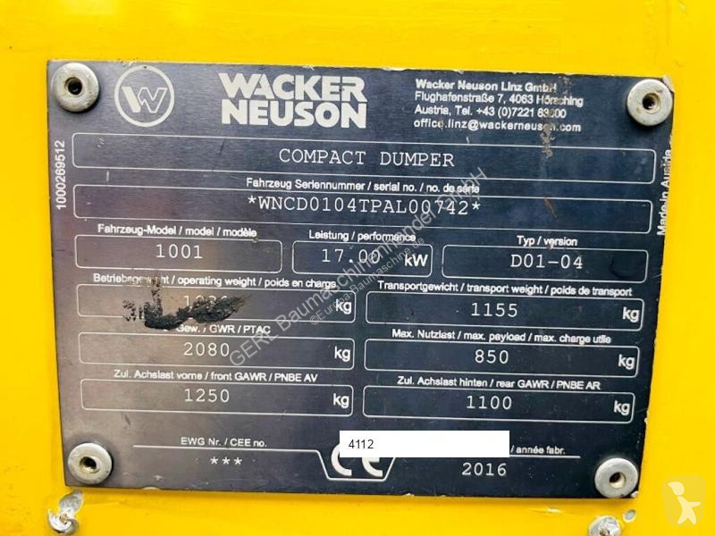 Tippvagn Neuson 1001