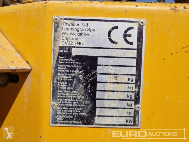 عربة قلابة Thwaites 3 Ton