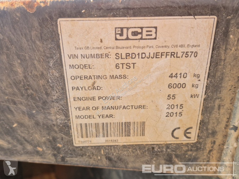 Højsidet godsvogn JCB 6TST