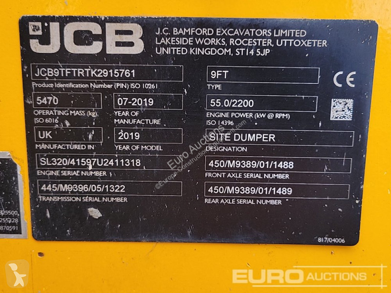Dumper JCB 9TFT