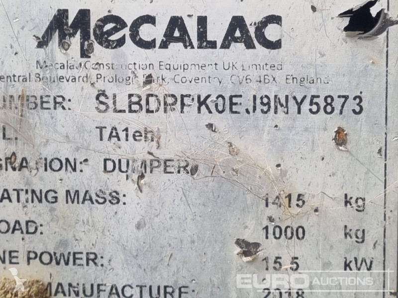 Basculantă Mecalac TA1EH
