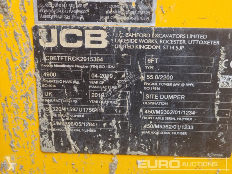 Sklápěčka JCB 6TFT