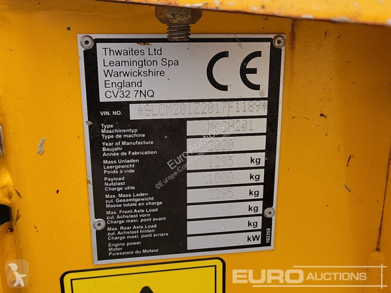 Basculantă Thwaites 1 Ton