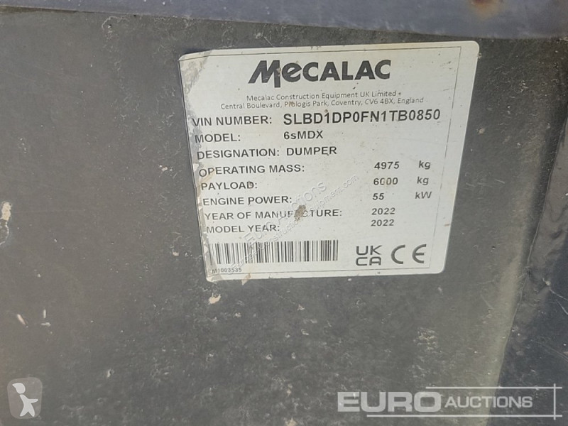 Sklápěčka Mecalac 6SMDX