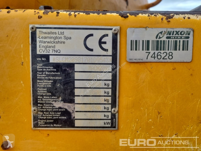Sklápěčka Thwaites 9 Ton