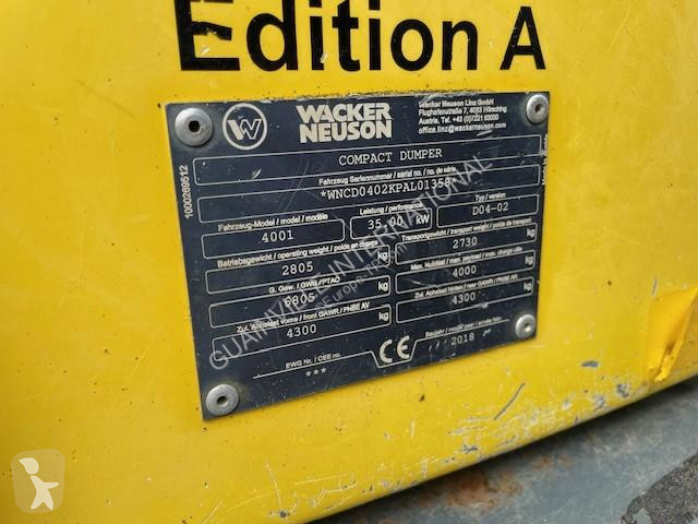 Dumper Wacker Neuson