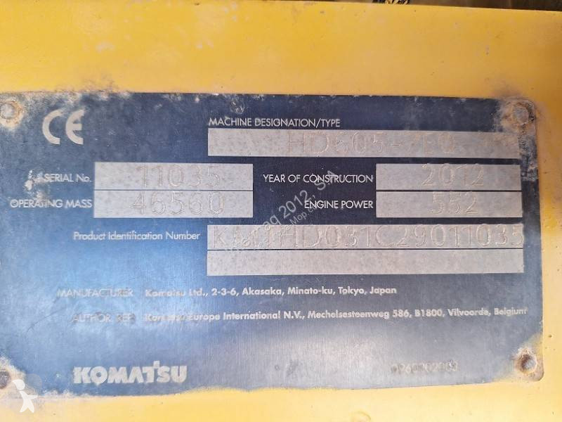 Sklápač Komatsu HD605-7EO
