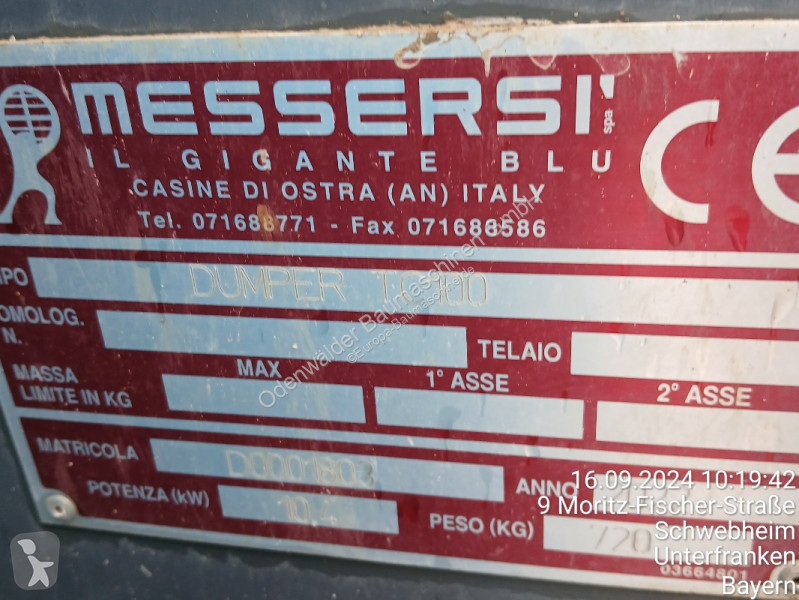 Sklápač Messersi  TC100