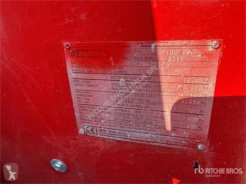 Ausa D100AHA 1.5 ton Hi-Tip Dumper dumper