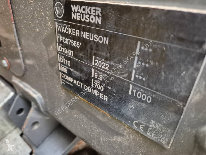 Карьерный самосвал Wacker Neuson DT10