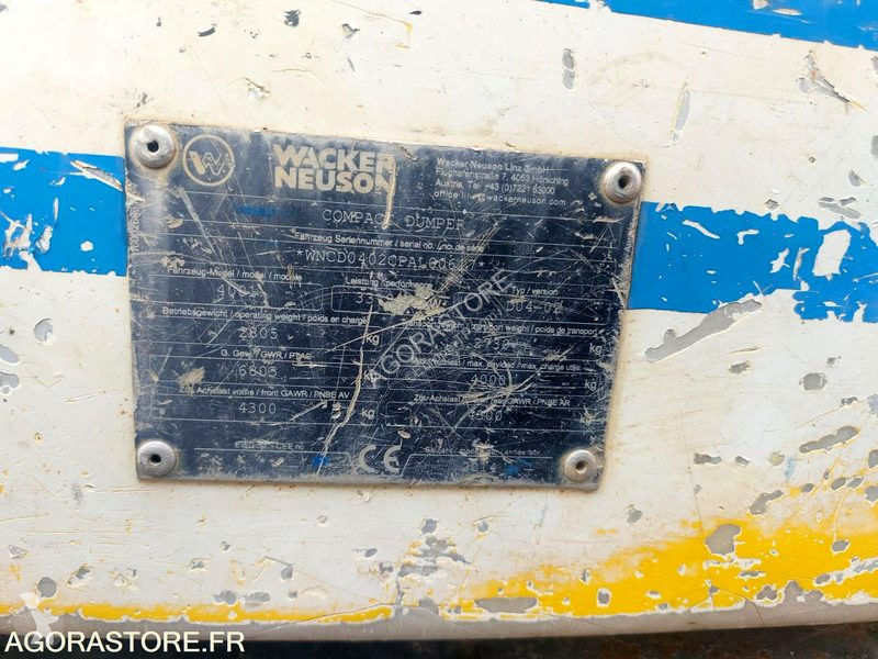 Tombereau Wacker Neuson