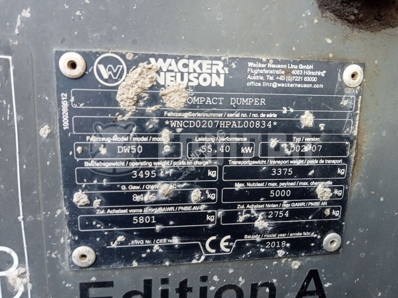 Sklápač Wacker Neuson DW50