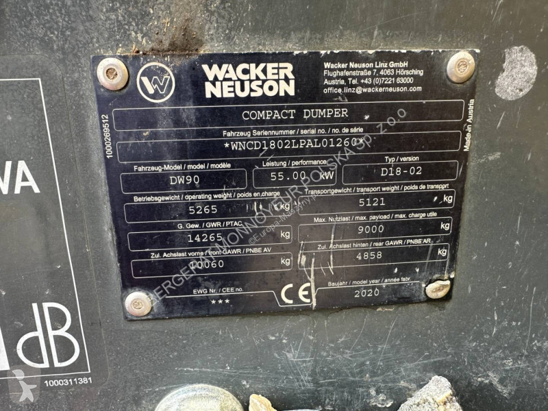 Tippvagn Wacker Neuson