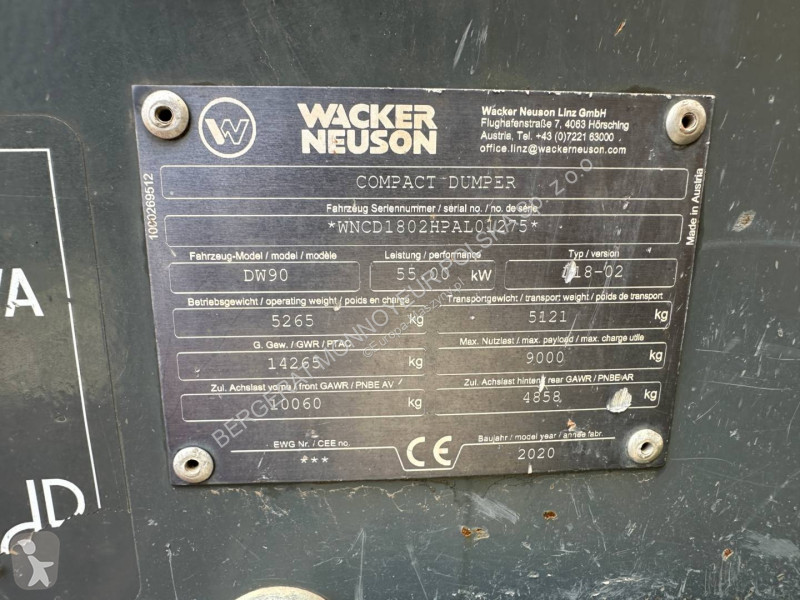Tippvagn Wacker Neuson