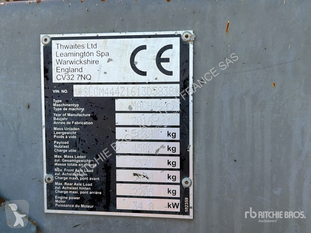 Tombereau Thwaites