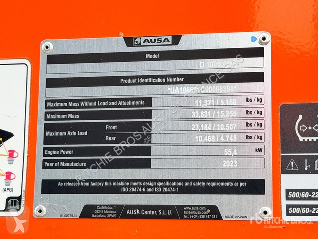 Dumper Ausa  D1001APG