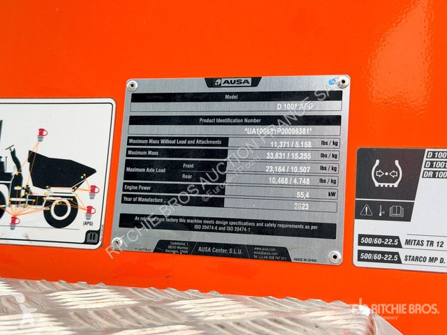 Dumper Ausa  D1001APG
