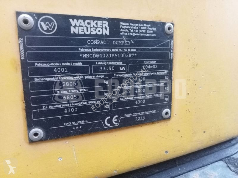 Sklápač Wacker Neuson