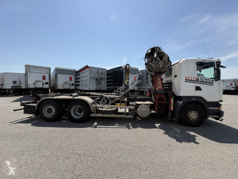 Camion Scania G480 6x2 Abroller mit Kran...
