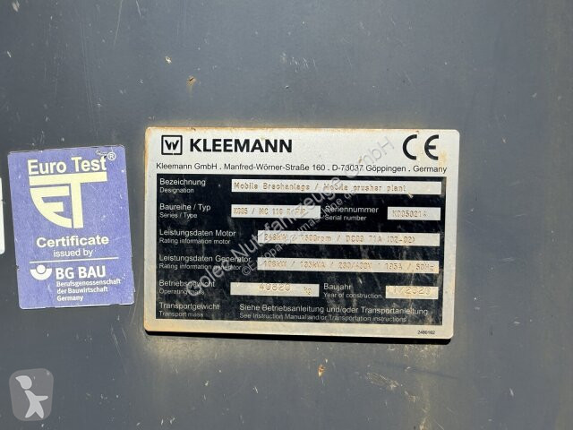 Knusning, genvinding Kleemann Kleemann Mobile...