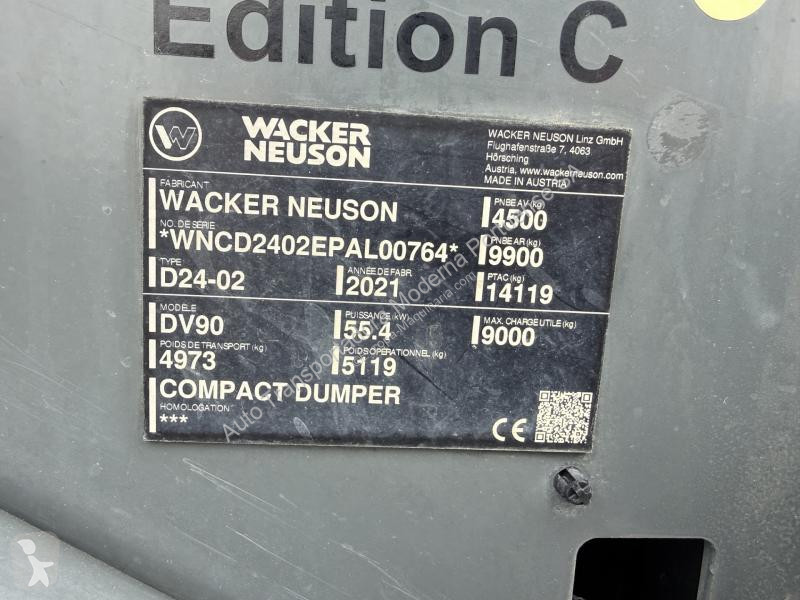 Dumper Wacker Neuson  DV 90