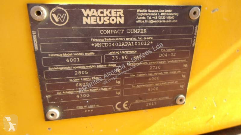Dumper Wacker Neuson