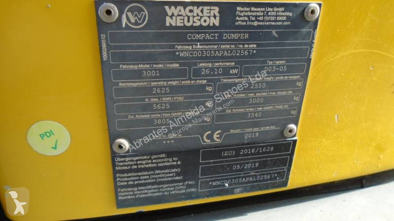 Dumper Wacker Neuson