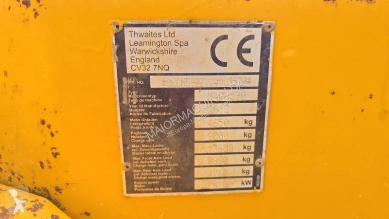 Dumper Thwaites MACH 590