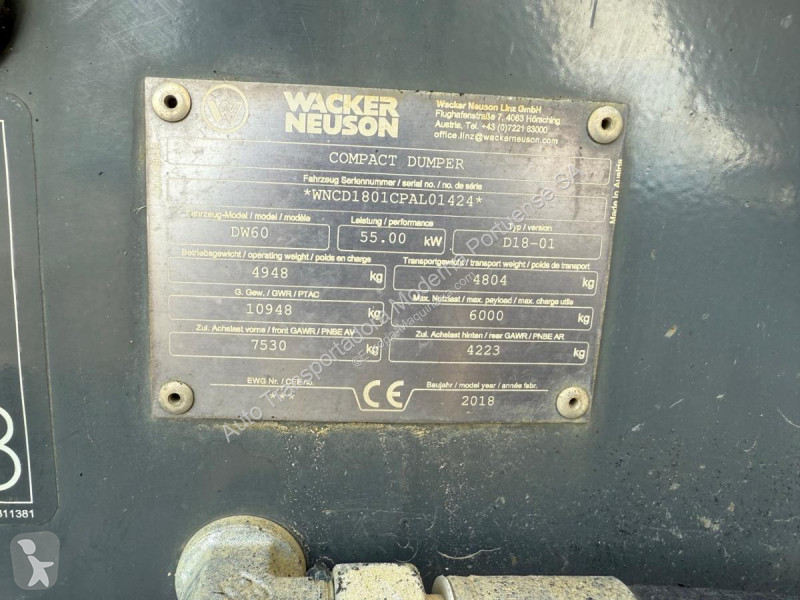 Tippvagn Wacker Neuson  DW 60