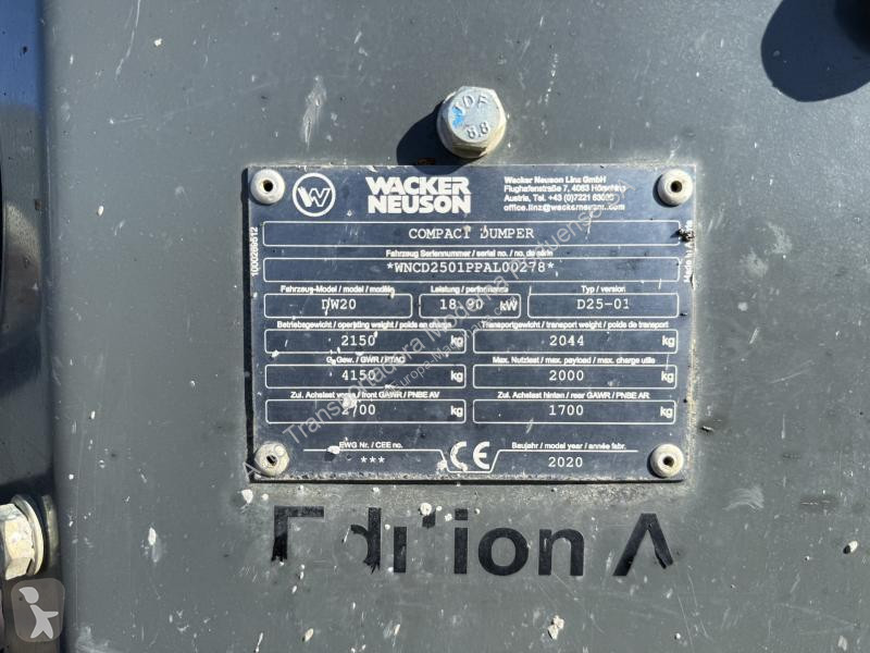 Højsidet godsvogn Wacker Neuson  DW 20