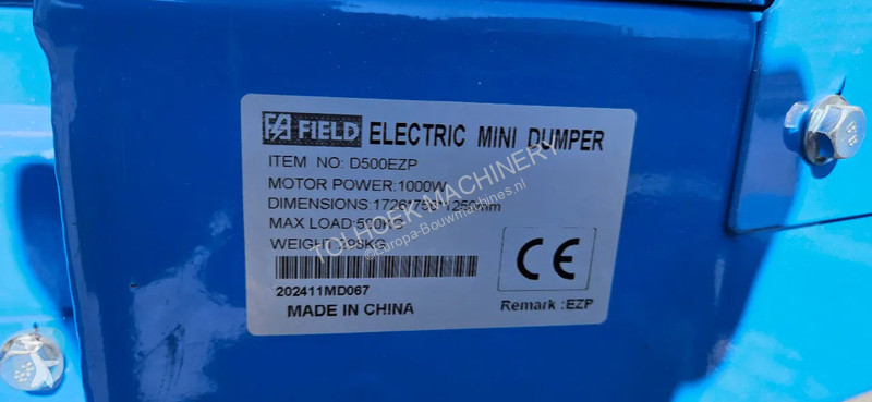 Dumper  Electric wiel dumper